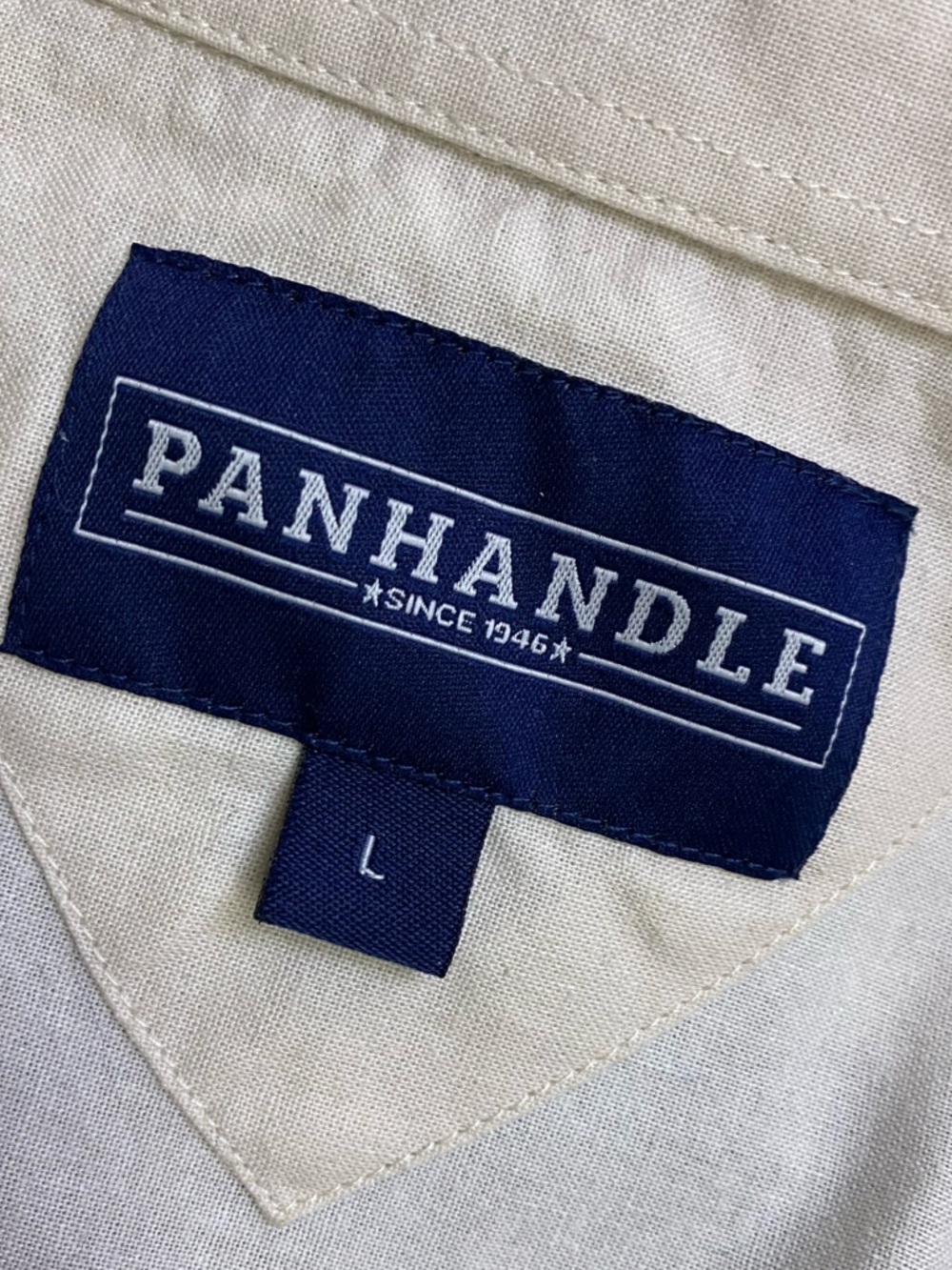 Vintage 90s Panhandle Slim Cowboy Border Print Pearl Snap Western Shirt L - Picture 3 of 14